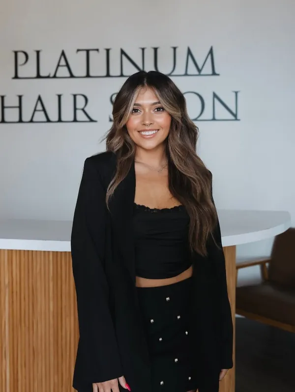 Emilee Friedrich, hair stylist, at Platinum Hair Salon